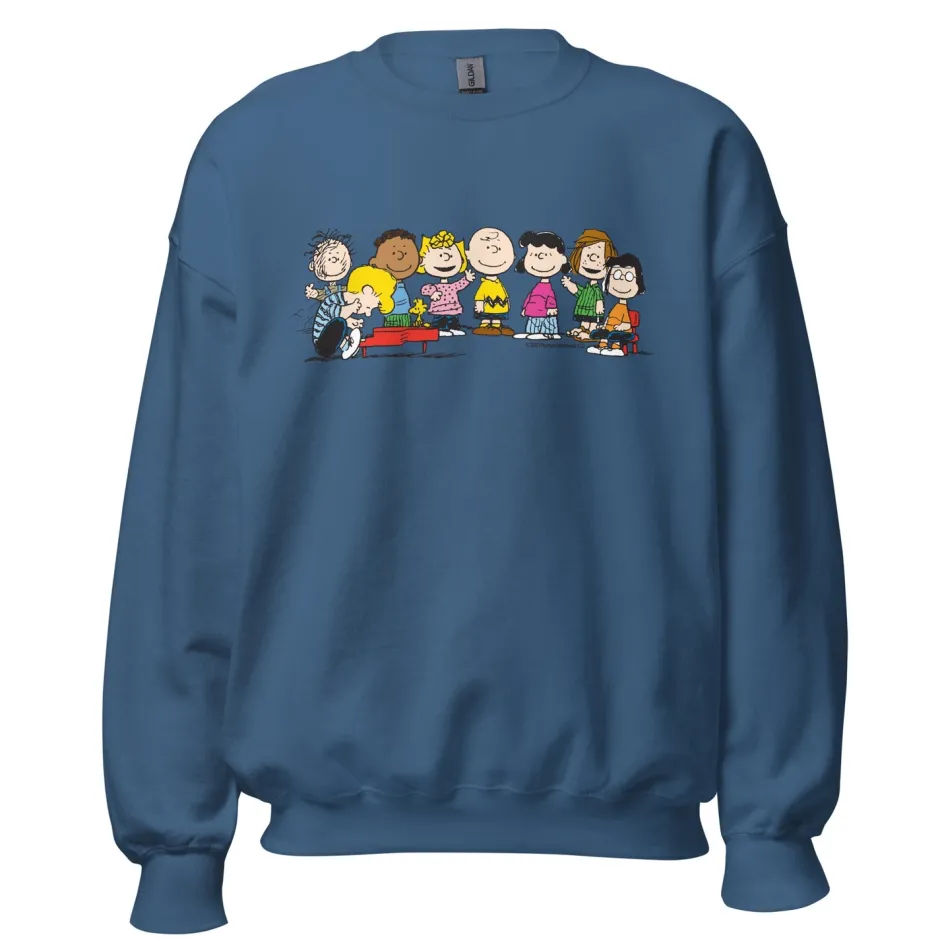 Clearance Gang Piano Adult Sweatshirt Schroeder | Sally Brown