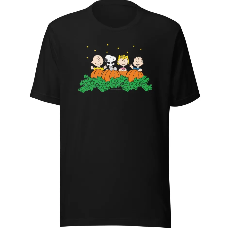 Sale Gang Pumpkin Patch Adult T-Shirt Snoopy | Peanuts Gang