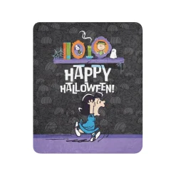 Fashion Happy Halloween Sherpa Blanket Snoopy | Schroeder