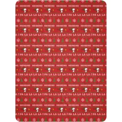 Fashion HoHoHo Sherpa Blanket Woodstock | Snoopy