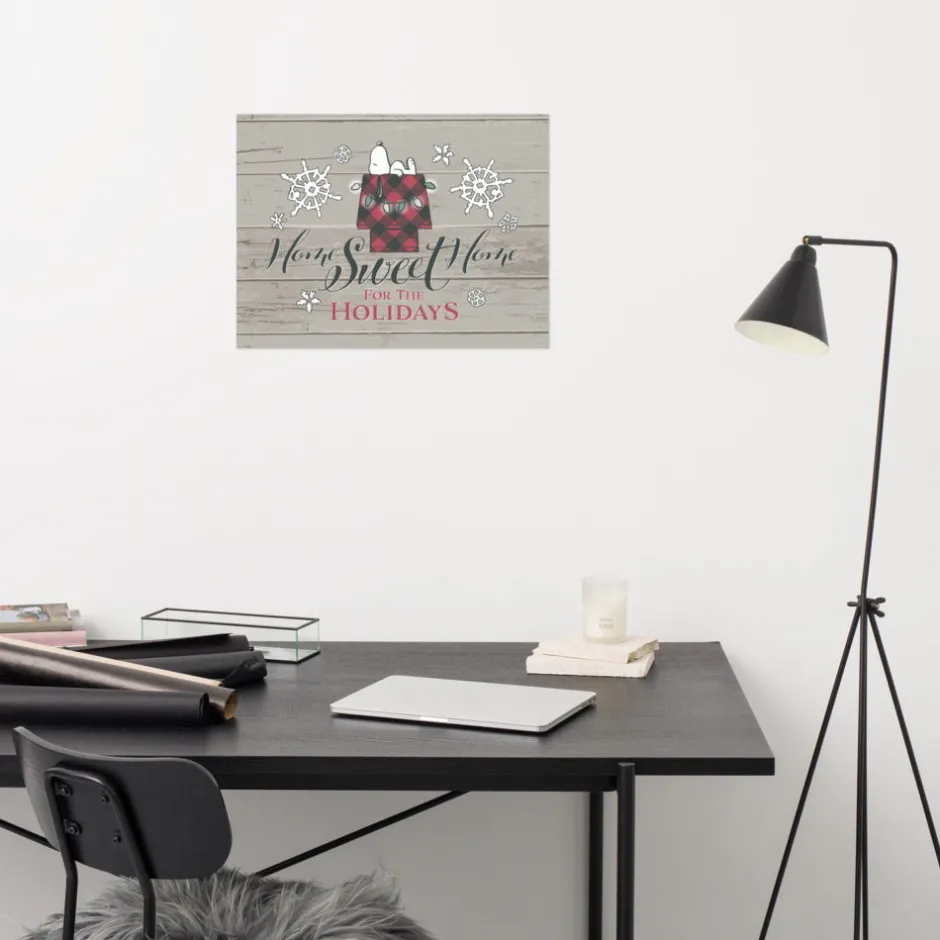 Hot Home Sweet Home Premium Poster Snoopy | Wall Art
