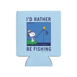 New I'd Rather Be Fishing Can Cooler Snoopy | Can Coolers