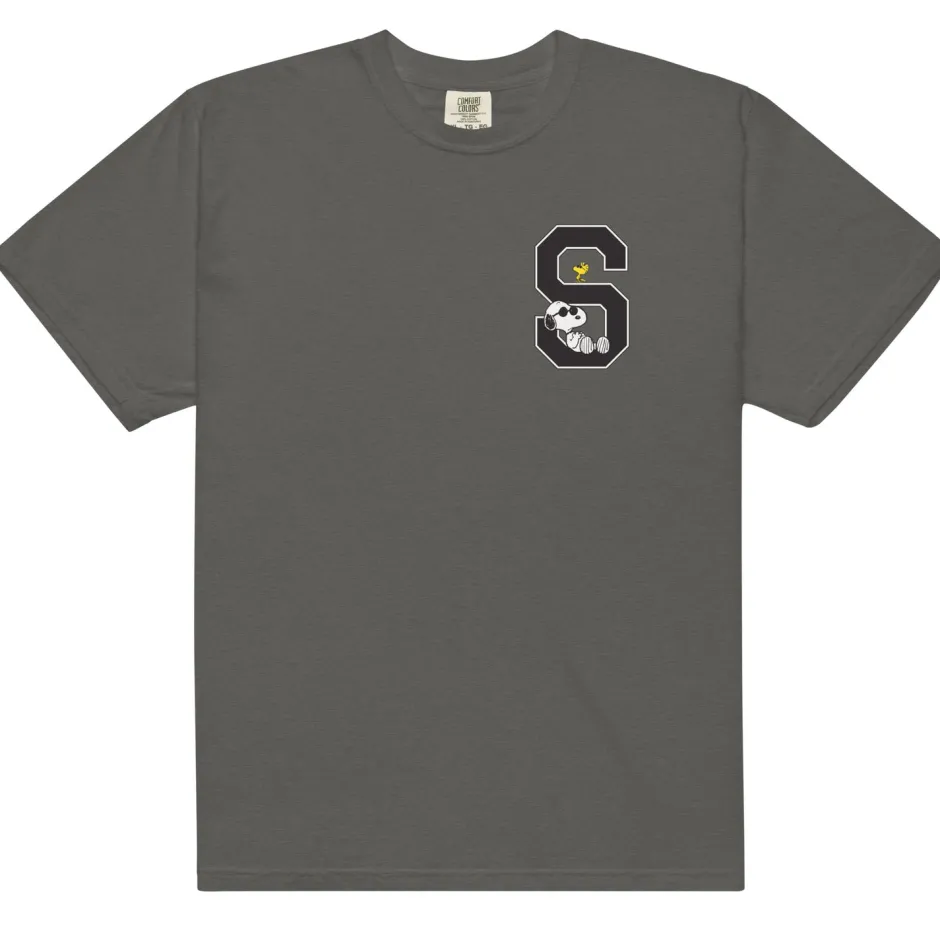 Best Initials Comfort Colors T-Shirt Woodstock | Snoopy