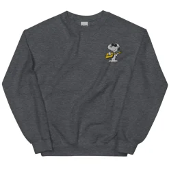 New Joe Cool's Guitar Groove Embroidered Crewneck Sweatshirt Snoopy | Hoodies & Sweatshirts