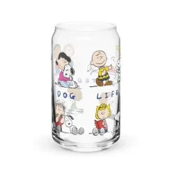 Clearance Life Is Better With A Dog Can Glass Snoopy | Schroeder