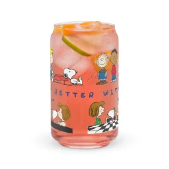 Clearance Life Is Better With A Dog Can Glass Snoopy | Schroeder
