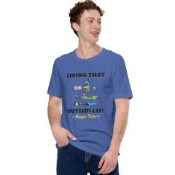 Sale Living That Outside Life T-Shirt Snoopy | T-Shirts