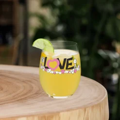 Hot Love Teardrop Glass Charlie Brown | Glassware