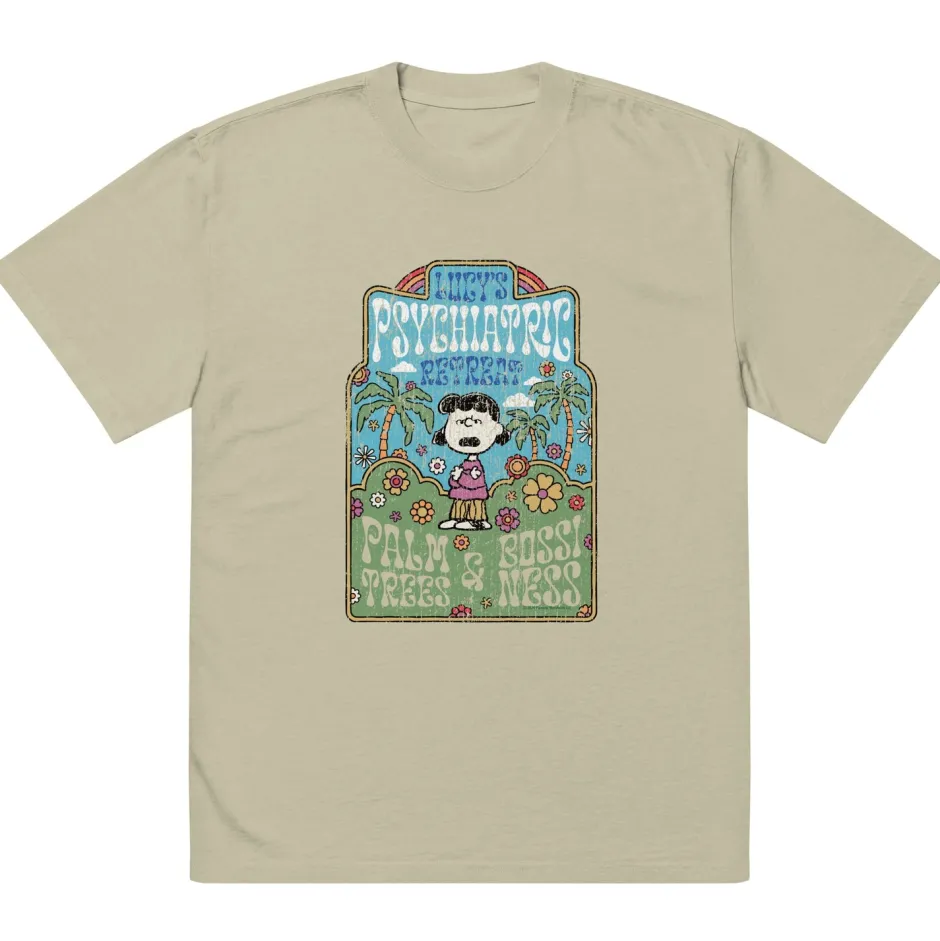 Sale Lucy's Psychiatric Retreat Oversized Unisex T-Shirt Lucy Van Pelt | T-Shirts