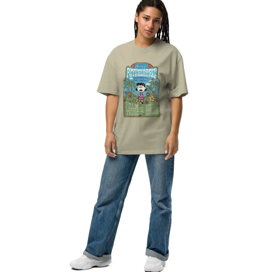 Sale Lucy's Psychiatric Retreat Oversized Unisex T-Shirt Lucy Van Pelt | T-Shirts