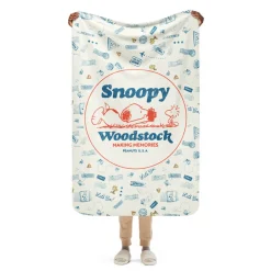 New Making Memories Sherpa Blanket Woodstock | Snoopy