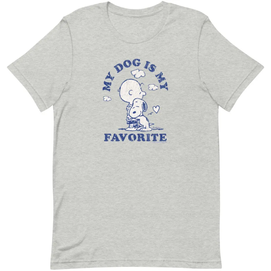 Clearance My Dog Is My Favorite Unisex T-Shirt Snoopy | Charlie Brown