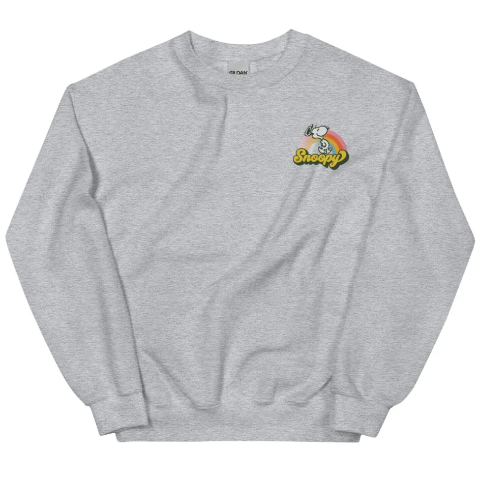 Fashion Rainbow Embroidered Adult Crewneck Sweatshirt Hoodies & Sweatshirts