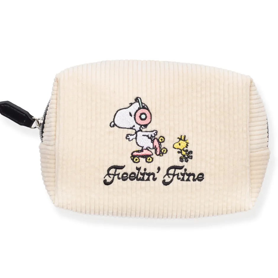 Sale Snoopy and Woodstock Roller Skating Corduroy Loaf Case Woodstock | Snoopy