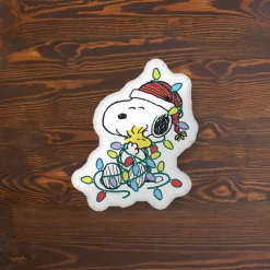 Sale Snoopy and Woodstock Festive Lights Pillow Woodstock | Snoopy
