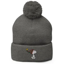 Fashion Snoopy and Woodstock Pom Pom Knit Beanie Woodstock | Snoopy