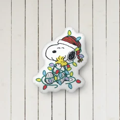 Sale Snoopy and Woodstock Festive Lights Pillow Woodstock | Snoopy