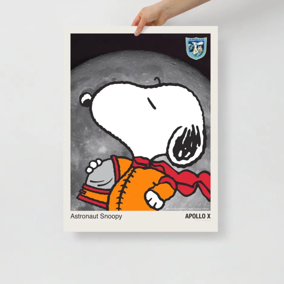 Fashion Snoopy Astronaut Premium Poster Wall Art