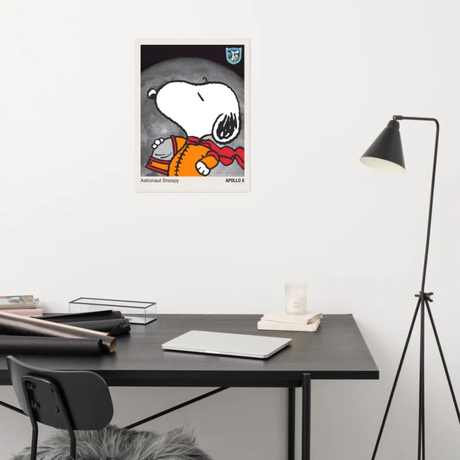 Fashion Snoopy Astronaut Premium Poster Wall Art