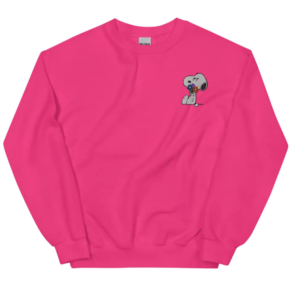 Fashion Snoopy Flowers Crewneck Sweatshirt Snoopy | Hoodies & Sweatshirts