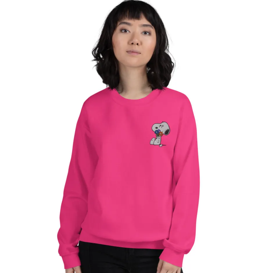 Fashion Snoopy Flowers Crewneck Sweatshirt Snoopy | Hoodies & Sweatshirts