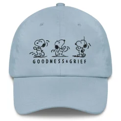 Online Snoopy Happy Dance Embroidered Dad Hat Peanuts Gang | Hats & Beanies