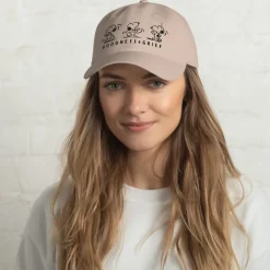 Online Snoopy Happy Dance Embroidered Dad Hat Peanuts Gang | Hats & Beanies