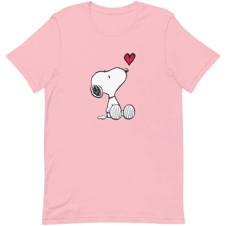 Online Snoopy Heart Unisex T-Shirt Snoopy | T-Shirts