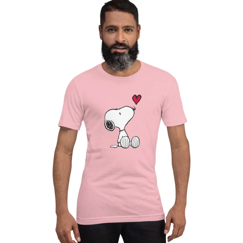 Online Snoopy Heart Unisex T-Shirt Snoopy | T-Shirts