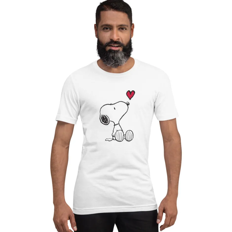 Online Snoopy Heart Unisex T-Shirt Snoopy | T-Shirts