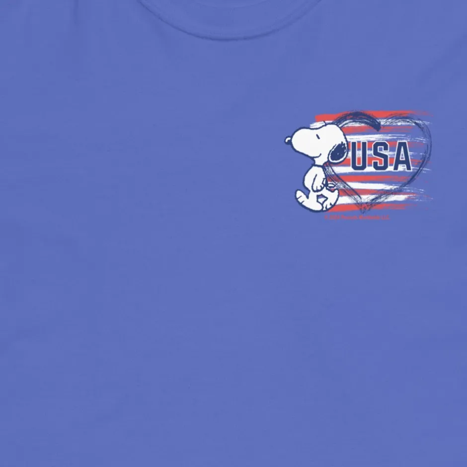 Best Snoopy Heart USA Comfort Colors T-Shirt Snoopy | T-Shirts