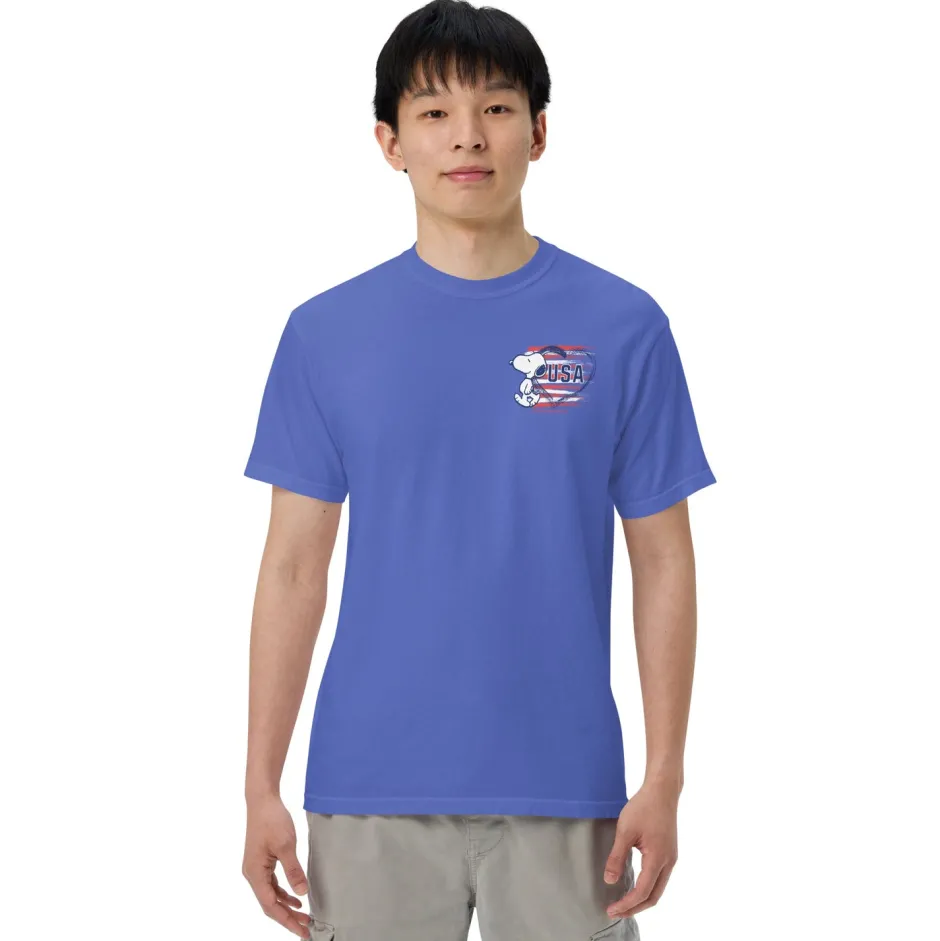 Best Snoopy Heart USA Comfort Colors T-Shirt Snoopy | T-Shirts