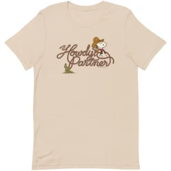 Online Snoopy Howdy Partner Unisex T-Shirt T-Shirts