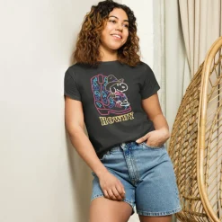 Fashion Snoopy Howdy Women's High Waisted T-Shirt Snoopy | T-Shirts