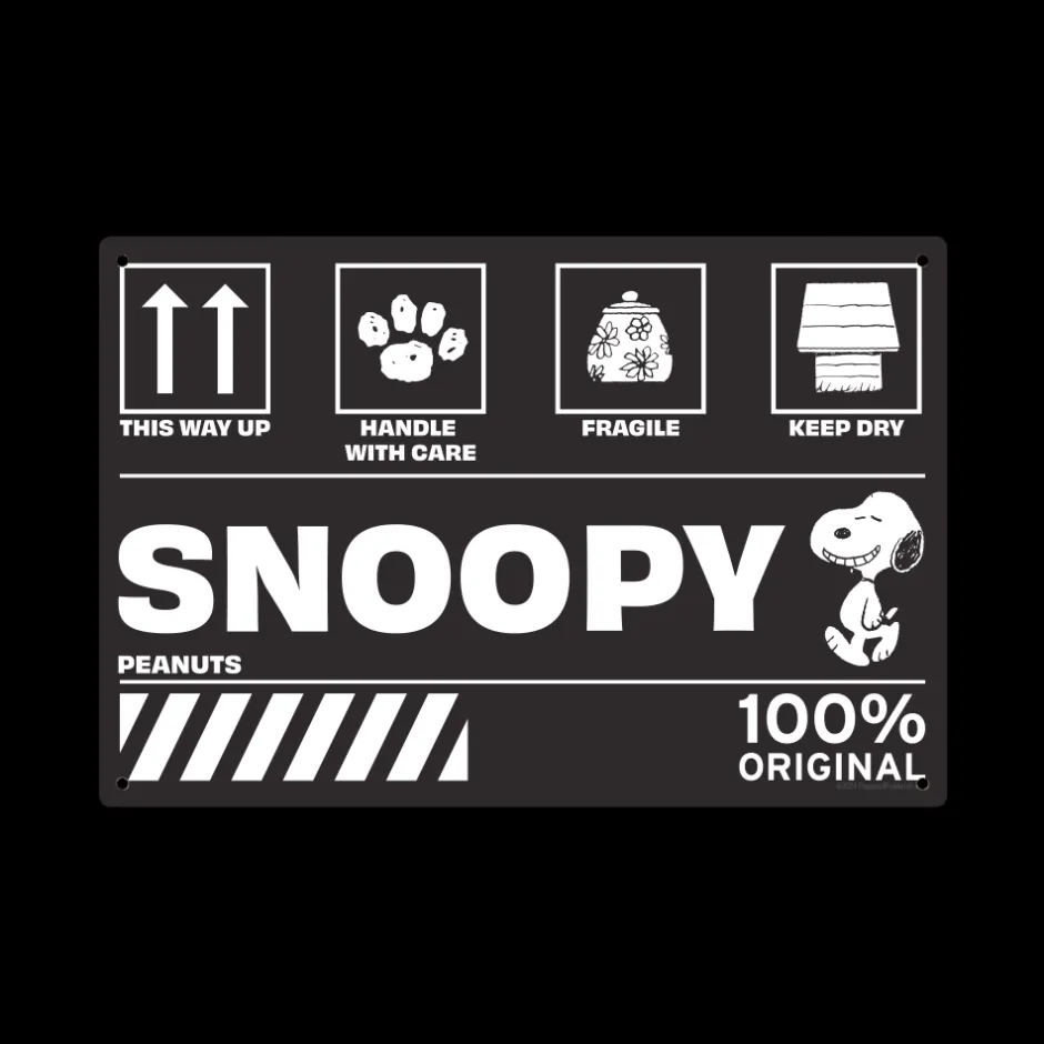 Fashion Snoopy Metal Sign Snoopy | Wall Art