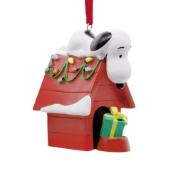 Best Snoopy on Doghouse with Lights Ornament Snoopy