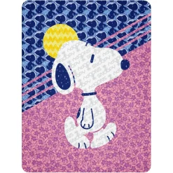 Fashion Snoopy Pattern Mix Sherpa Blanket Snoopy | Blankets & Pillows