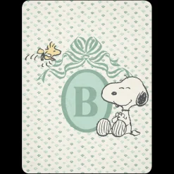 Hot Snoopy Personalized Baby Initials Sherpa Blanket Snoopy | Blankets & Pillows