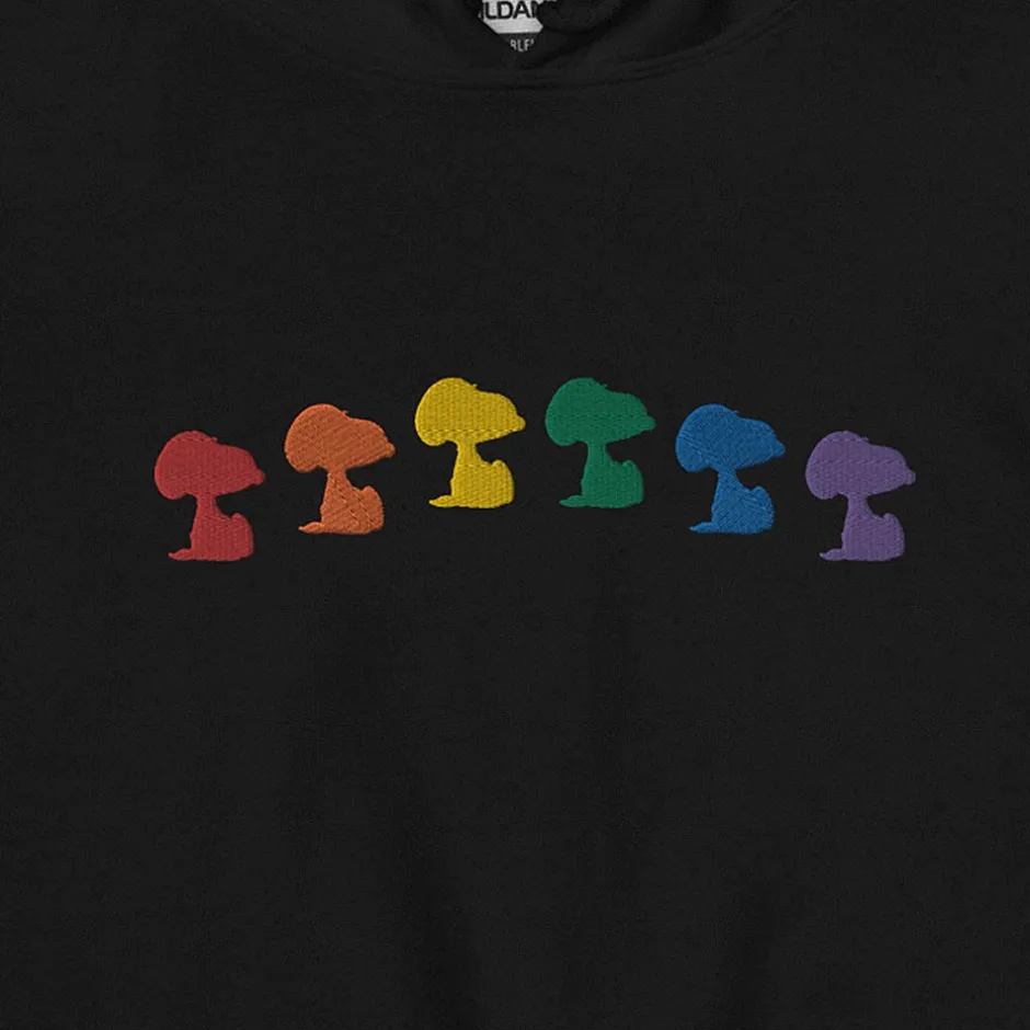 Online Snoopy Rainbow Embroidered Unisex Hoodie Snoopy | Hoodies & Sweatshirts