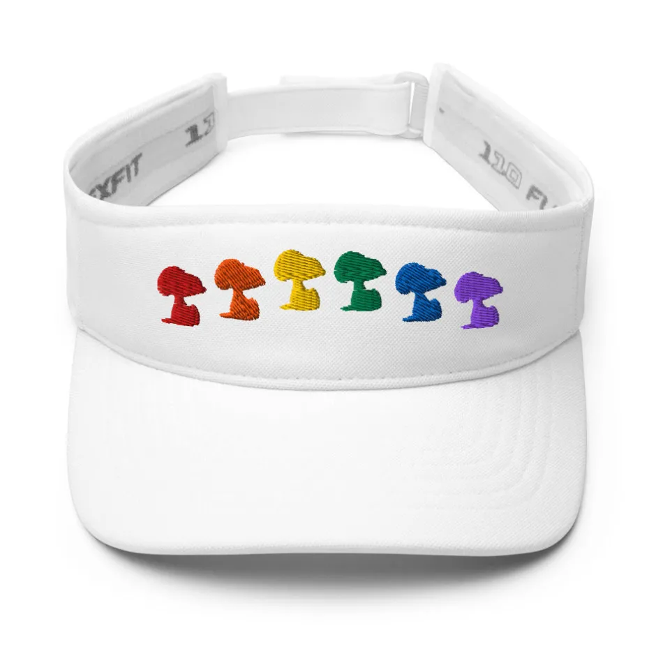 Discount Snoopy Rainbow Embroidered Visor Snoopy | Hats & Beanies