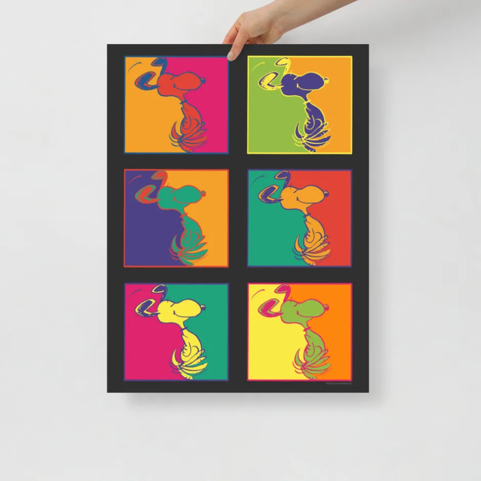 Fashion Snoopy Repetition Premium Poster Wall Art
