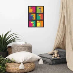 Fashion Snoopy Repetition Premium Poster Wall Art
