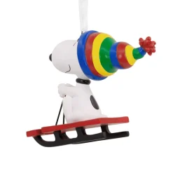 Fashion Snoopy Sledding Ornament Snoopy