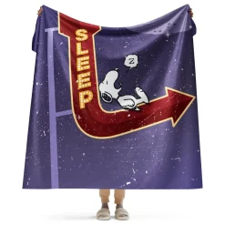 Hot Snoopy Sleep Sherpa Blanket Snoopy | Blankets & Pillows