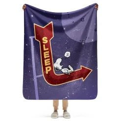 Hot Snoopy Sleep Sherpa Blanket Snoopy | Blankets & Pillows