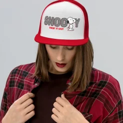New Snoopy Takin' It Easy Trucker Hat Hats & Beanies