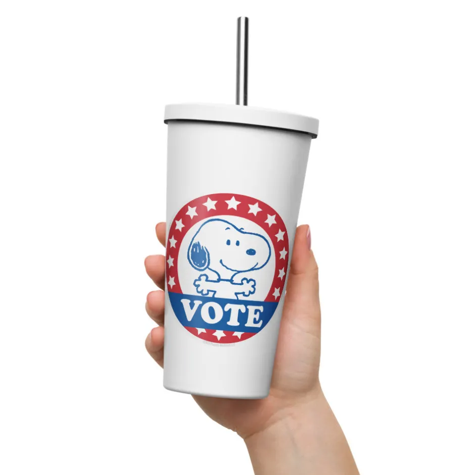 Discount Snoopy Vote Insulated Tumbler With Straw Snoopy | Tumblers