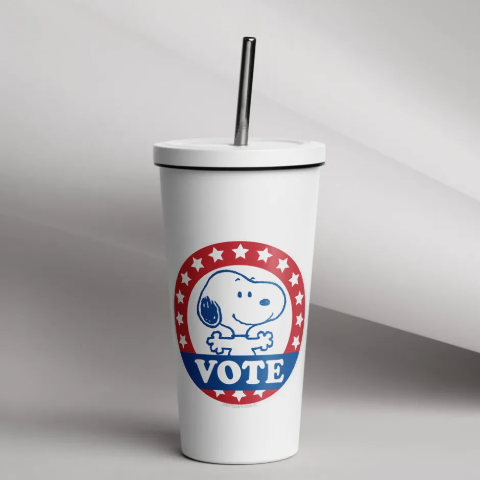 Discount Snoopy Vote Insulated Tumbler With Straw Snoopy | Tumblers
