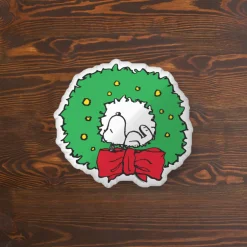 Hot Snoopy Wreath Pillow Snoopy | Blankets & Pillows