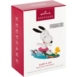 Hot Spotlight on Snoopy Surf's Up! Keepsake Ornament Woodstock | Snoopy
